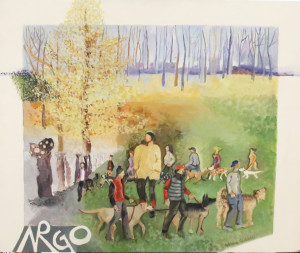 olio su tavola di legno